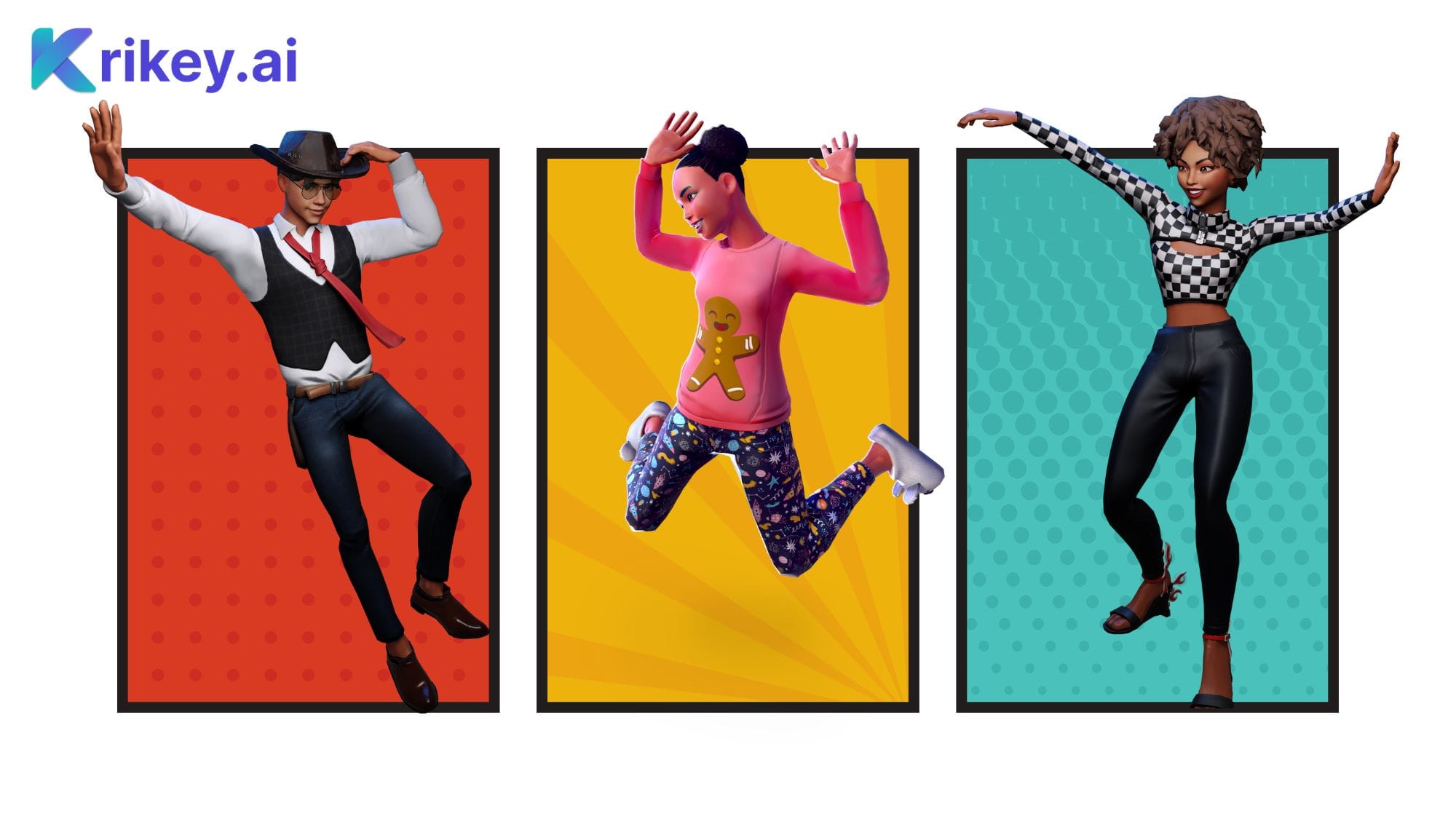 animated person thinking animated happy person made with Krikey AI Animation video editor