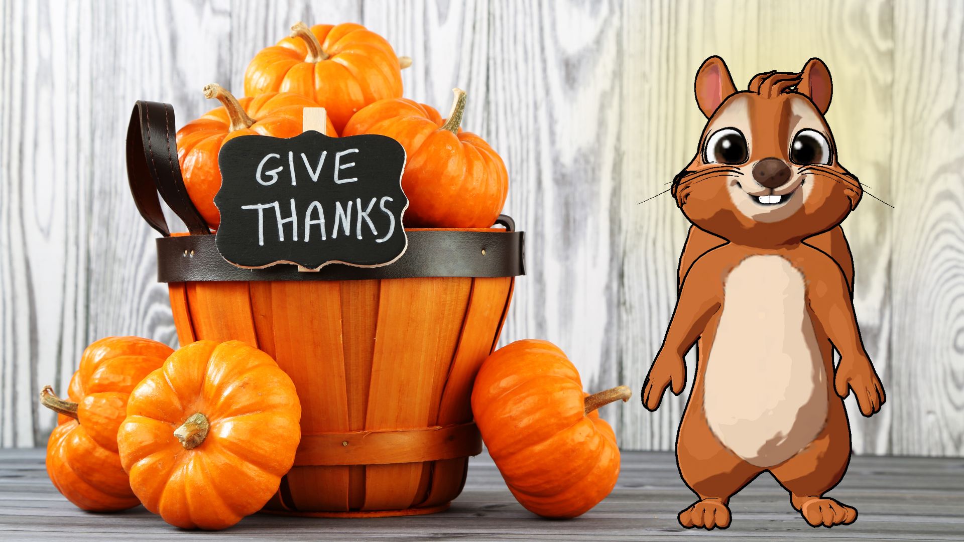 Free Thanksgiving clip art made with cute cartoon characters in the Krikey AI image maker