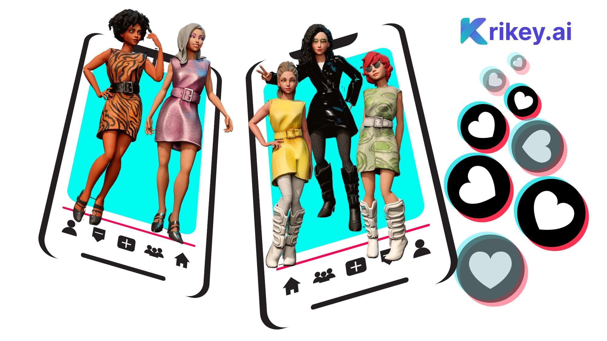 How to make a TikTok Video with TikTok Template GRWM using faceless TikTok videos made with Krikey AI Animation video editor