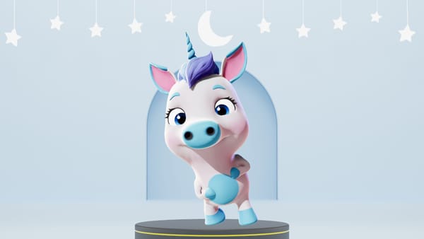 Slumber party invitations made with cartoon characters in Krikey AI digital evite maker